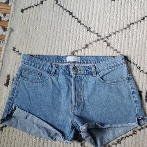 American Apparel Denim cut off shorts